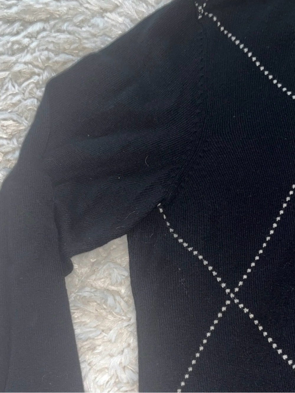 ππ΄ Ben Sherman Black Argyle Sweater - Picture 6 of 10